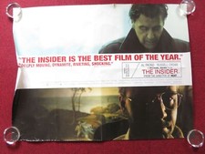 Listing image for THE INSIDER UK QUAD (30"x 40") ROLLED POSTER AL PACINO RUSSELL CROWE 1999
