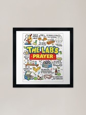 Listing image for The Lab's Prayer Medical Laboratory Framed Wall Art Poster Canvas Print Picture