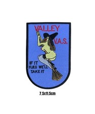 Listing image for If It Flies We'll Take It Valley Aviation Society VAS Embroidered Iron Sew On