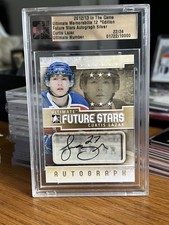 Listing image for 2012-13 ITG Ultimate Memorabilia 12th Edition Silver /24 Curtis Lazar Auto