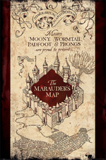 Listing image for (163) NEW MAXI POSTER HARRY POTTER HOGWARTS THE MARAUDERS MAP WORMTAIL PRONGS