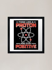 Listing image for Physics Chemistry Think Like A Prot Framed Wall Art Poster Canvas Print Picture