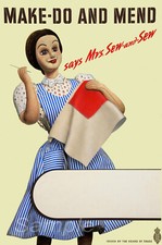 Listing image for MD04 MAKE DO AND MEND VINTAGE WAR POSTER A2 PRINT