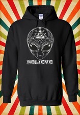 Listing image for UFO Alien Believe Space Illuminati Men Women Unisex Top Hoodie Sweatshirt 1601