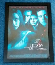 Listing image for Framed I Know What You Did Last Summer (1997) Movie Poster - Horror Memorabilia